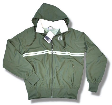 New Sergio Tacchini Hooded Windrunner Jacket Green Preview